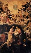 ROELAS, Juan de las Adoration of the Name of Jesus oil painting reproduction